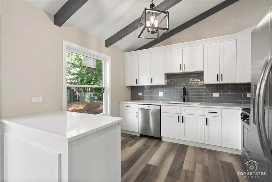 Elegant Shaker White Kitchen Transformation in Wheaton, IL