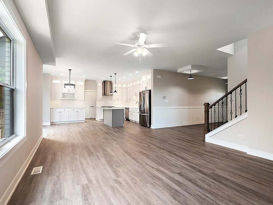 Two-Tone Gray Shaker & Shaker White Kitchen in Tinley Park, IL