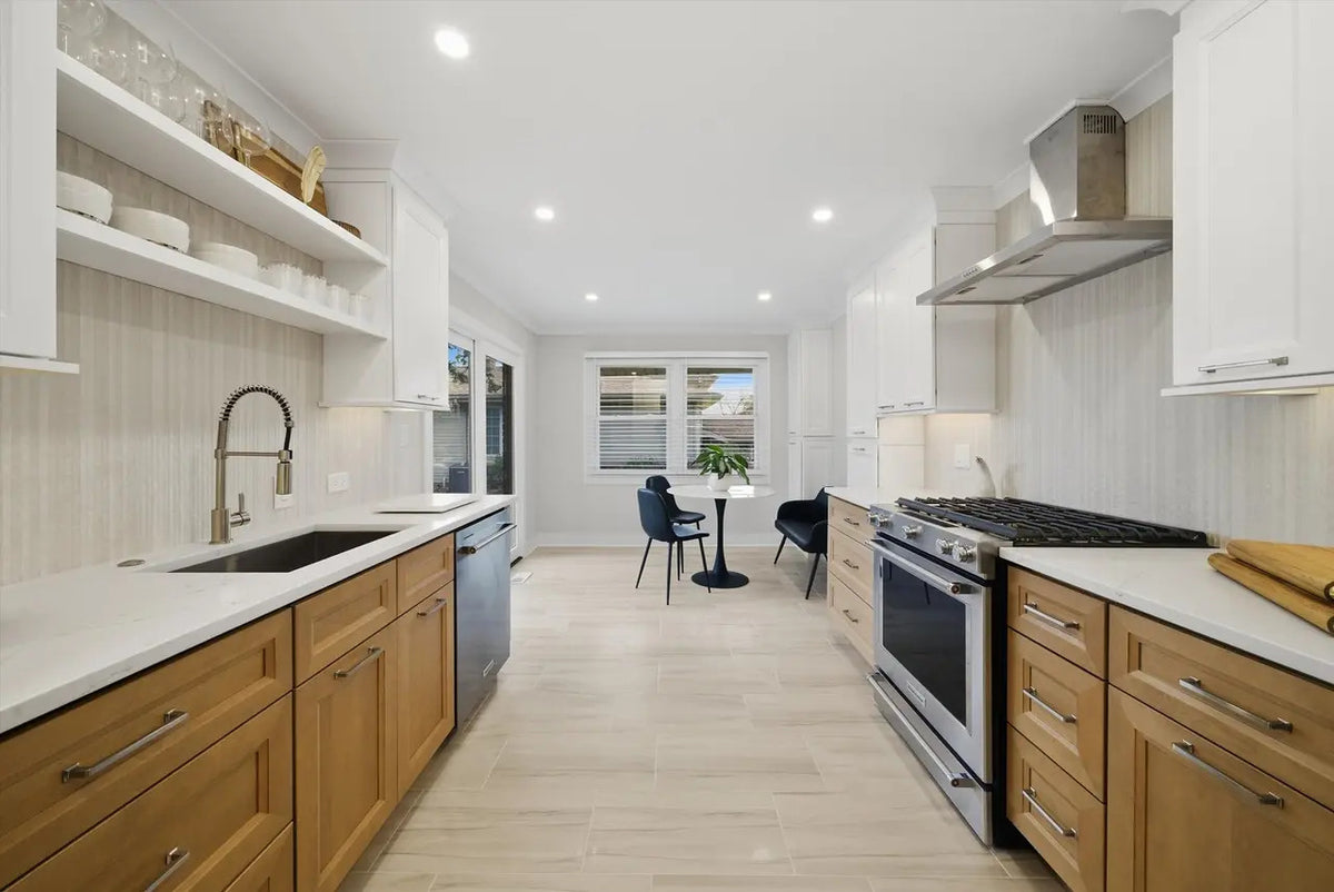 Two-Tone Oxford Toffee & Oxford White Kitchen in Darien, IL