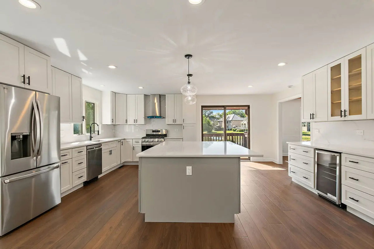 Dove White Shaker Kitchen in Bartlett, IL