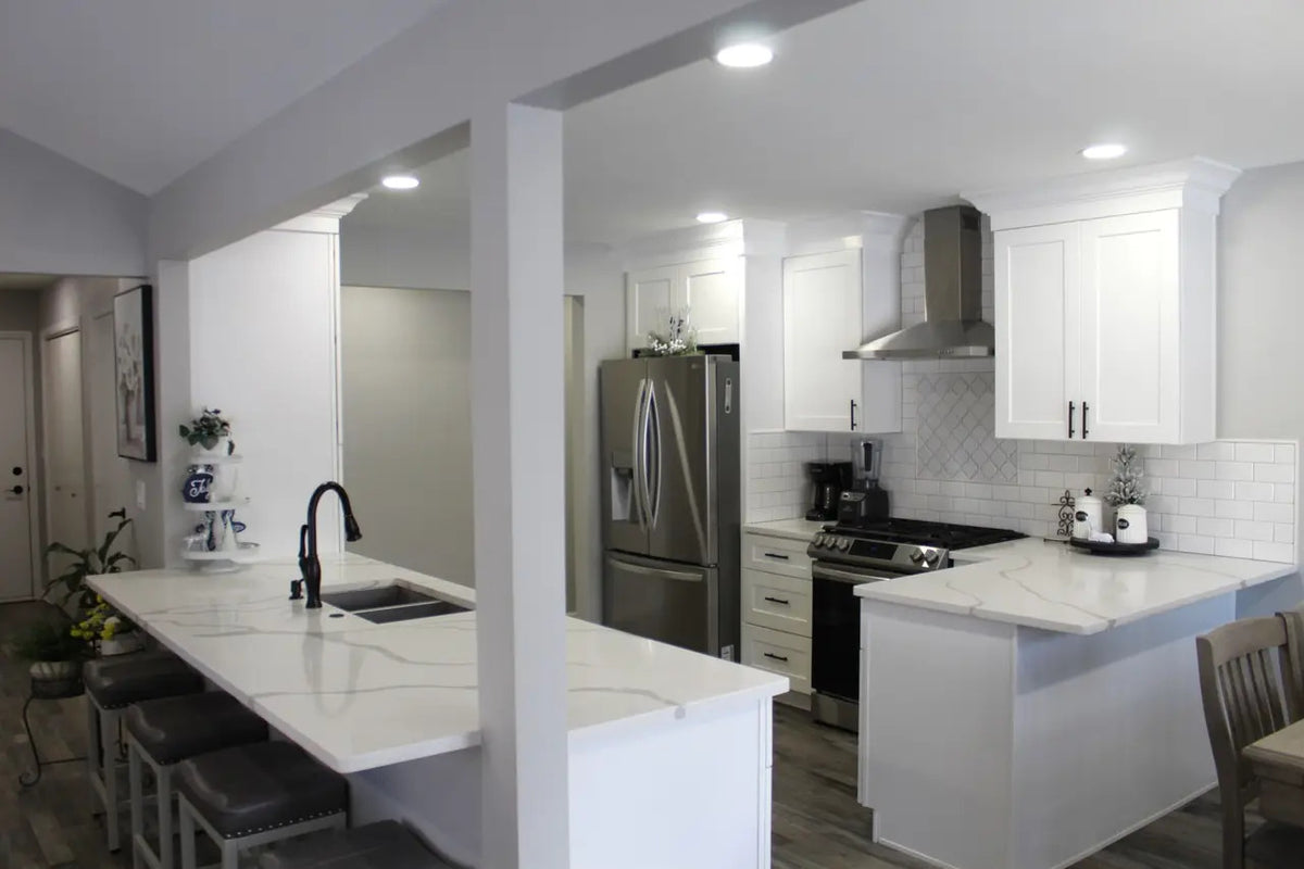 Shaker White Kitchen in Elgin, IL