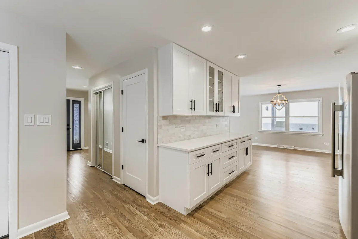 Two-Tone Charcoal Shaker & Shaker White Kitchen in Arlington Heights, IL