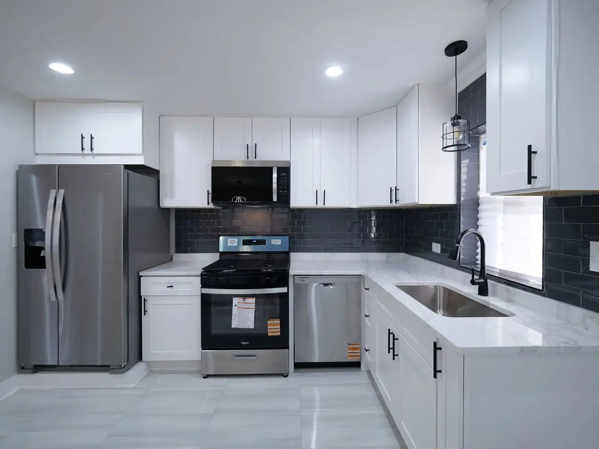 Shaker White Kitchen in Skokie, IL