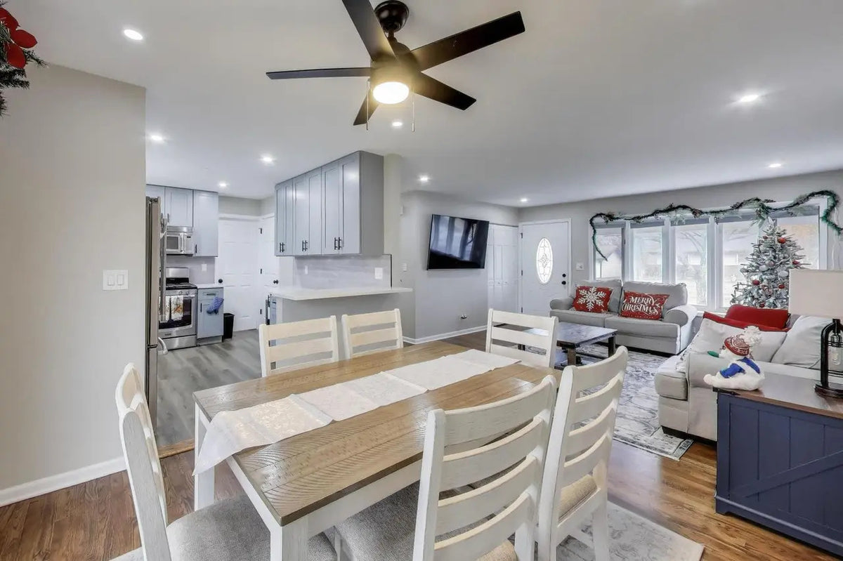 Two-Tone Gray Shaker & Shaker White Kitchen in Hoffman Estates, IL