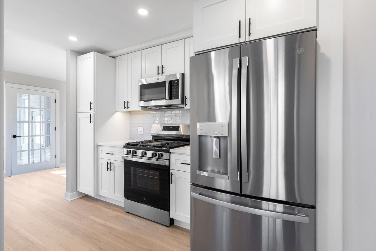 Two-Tone Navy Blue Shaker & Shaker White Kitchen in Lombard, IL