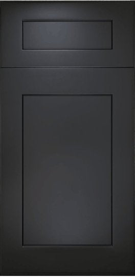 Black Shaker door