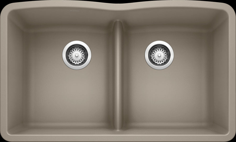 Blanco Diamond Equal Double w/Low Divide Undermount Sink